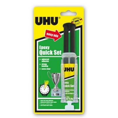 UHU Epoxy Quick Set Easy Mix Syring